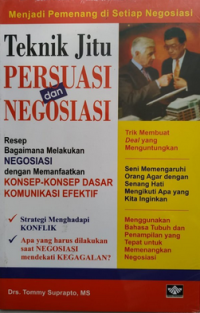 Teknk jitu persuasi dan negosiasi