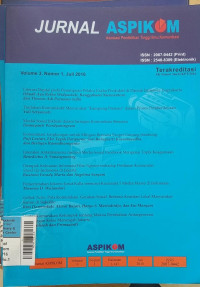 Image of JURNAL ASPIKOM Jul 2016 Vol.3/No.1