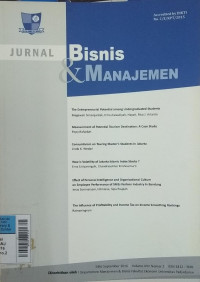 Image of Jurnal Bisnis dn Manajeman Sep2016 vol.17/no.2