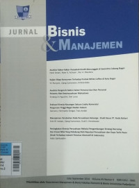 Image of Jurnal Bisnis dan Manajeman Sep2014 vol.15/no.2