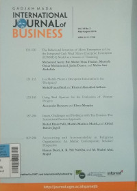 Image of Gadjah Mada International Journal Of Business May-Sep2016 vol.18/no.2