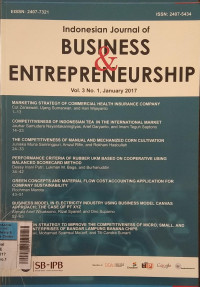 Image of Jurnal indonesia journal of BUSINESS & ENTERPRENEURSHIP vol.3 no.1 January 2017