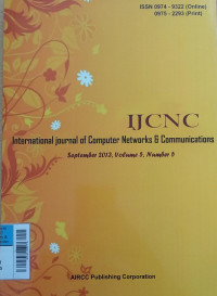 Image of International journal of Computer Networks & Communications November 2013, Volume 5, NUmber 6