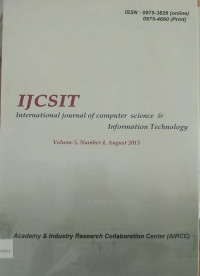 Image of Jurnal International Journal of computer science & information technology   Aug2013 Vol.5/No.4