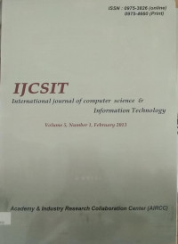 Image of Jurnal International journal of computer science & information technology  Feb2013 Vol.5/No.1