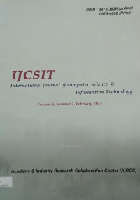 Image of Jurnal international journal of computer science & information technology   Feb2014 Vol.6/No.1
