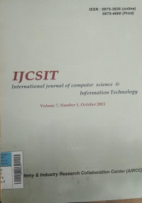 Image of Jurnal International Journal of Computer Science & Information Technology  Okt2015 Vol.7/No.5