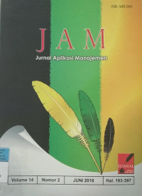 Image of Jurnal Aplikasi Manajeman Jun2016 vol.14/no.2