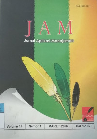 Image of Jurnal Aplikasi Manajeman Mar2016 vol.14/no.1