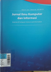 Image of Jurnal ilmu komputer dan informasi Feb2017 Vol.10/No.1