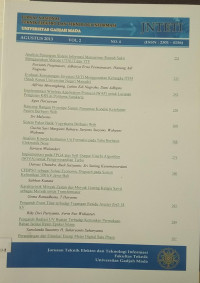 Image of JURNAL NASIONAL TEKNIK ELEKTRO DAN TEKNOLOGI INFORMASI VOL.6 NO.3 AGUSTUS 2017