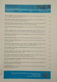 Image of JURNAL NASIONAL TEKNIK ELEKTRO DAN TEKNOLOGI INFORMASI  VOL.5 NO 3 AGUSTUS 2016
