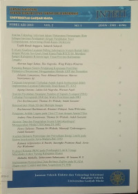 Image of JURNAL NASIONAL TEKNIK ELEKTRO DAN TEKNOLOGI INFORMASI  VOL.2 NO 1 FEBRUARI 2013