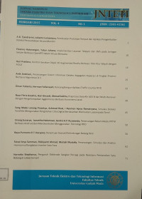 Image of JURNAL NASIONAL TEKNIK ELEKTRO DAN TEKNOLOGI INFORMASI  VOL.4 NO.1 FEBRUARI 2015