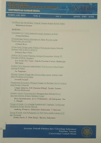 Image of JURNAL NASIONAL TEKNIK ELEKTRO DAN TEKNOLOGI INFORMASI VOL.4 NO.2 Feb2015