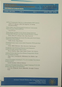 Image of JURNAL NASIONAL TEKNIK ELEKTRO DAN TEKNOLOGI INFORMASI  VOL.5 NO.1 FEBRUARI 2016