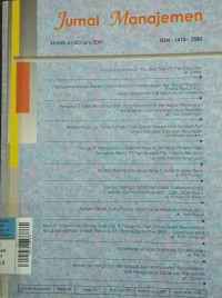Image of Jurnal Manajeman Jun2007 vol.11/no.2