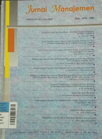 Image of Jurnal Manajeman Jun2009 vol.13/no.2