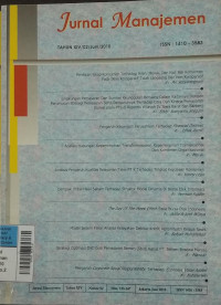Image of Jurnal Manajeman Jun2010 vol.14/no.2