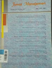 Image of Jurnal Manajeman Okt2007 vol.11/no.3