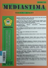 Image of Jurnal Mediastima  Apr2019 Vol.25/No.1