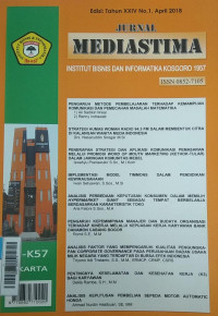 Image of Jurnal Mediastima  Apr2018 Vol.24/No.1