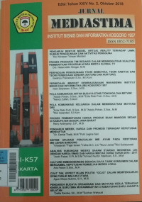 Image of Jurnal Mediastima Okt2018 Vol.24/No.2
