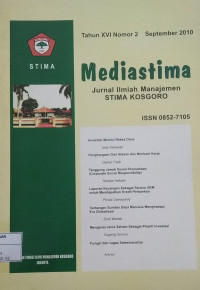 Image of Jurnal Mediastima Sep2010 Vol.16/No.2