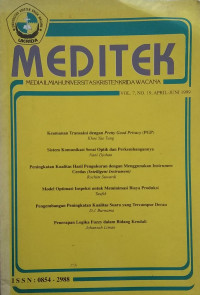 Image of Jurnal Meditek April1999 Vol.7/No.19 1