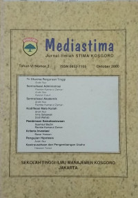 Jurnal Mediastima  Okt2000 Vol.6/No.3