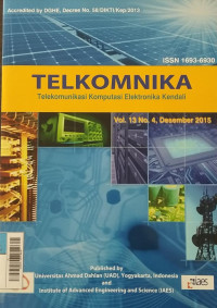 JURNAL TELKOMNIKA Des 2015 vol.13/no.4