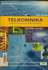 JURNAL TELKOMNIKA  Juni 2014 Vol.12/No.2