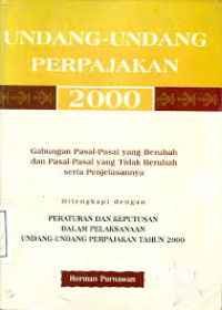 Undang-Undang Perpajakan 2000