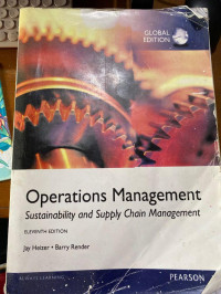 Operation  Management: Sustainability and Supply Chain Management