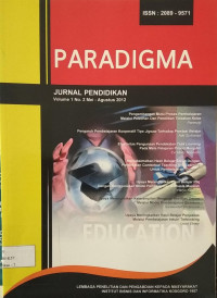 Jurnal Paradigma mei-agustus2012 Vol.1/No.2